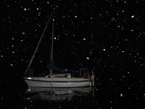 At anchor in the stars.